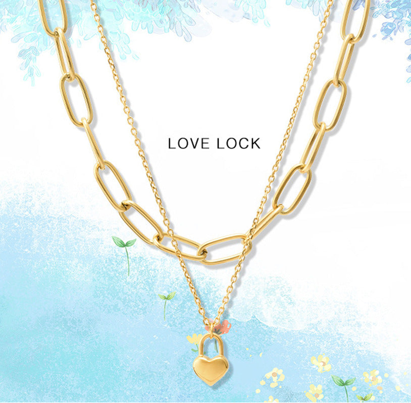 PVD Coated 18K Gold Plated  Non Tarnish 304 Stainless Steel Necklace