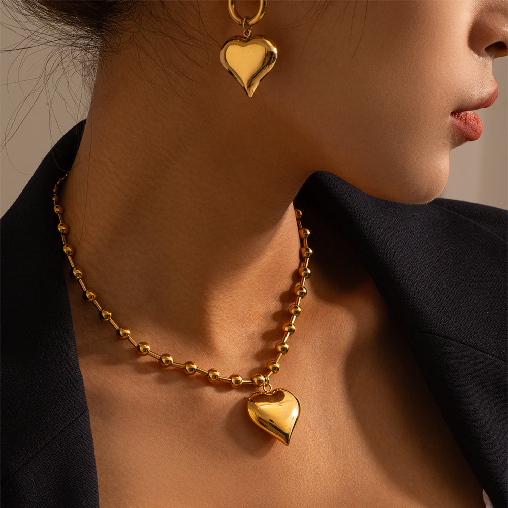 PVD Coated Real Gold Plated 304 Stainless Steel  Waterproof Non Tarnish Necklace
