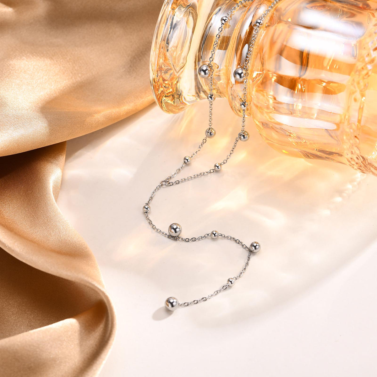 PVD Coated Real Gold Plated  Waterproof Non Tarnish 304 Stainless Steel Pendant Necklace