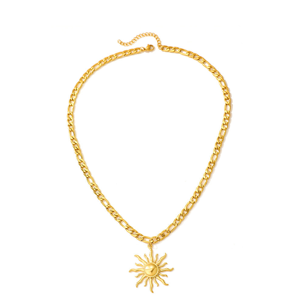 Ion Plating (IP) 18K Gold Plated Non Tarnish 304 Stainless Steel Pendant Necklace