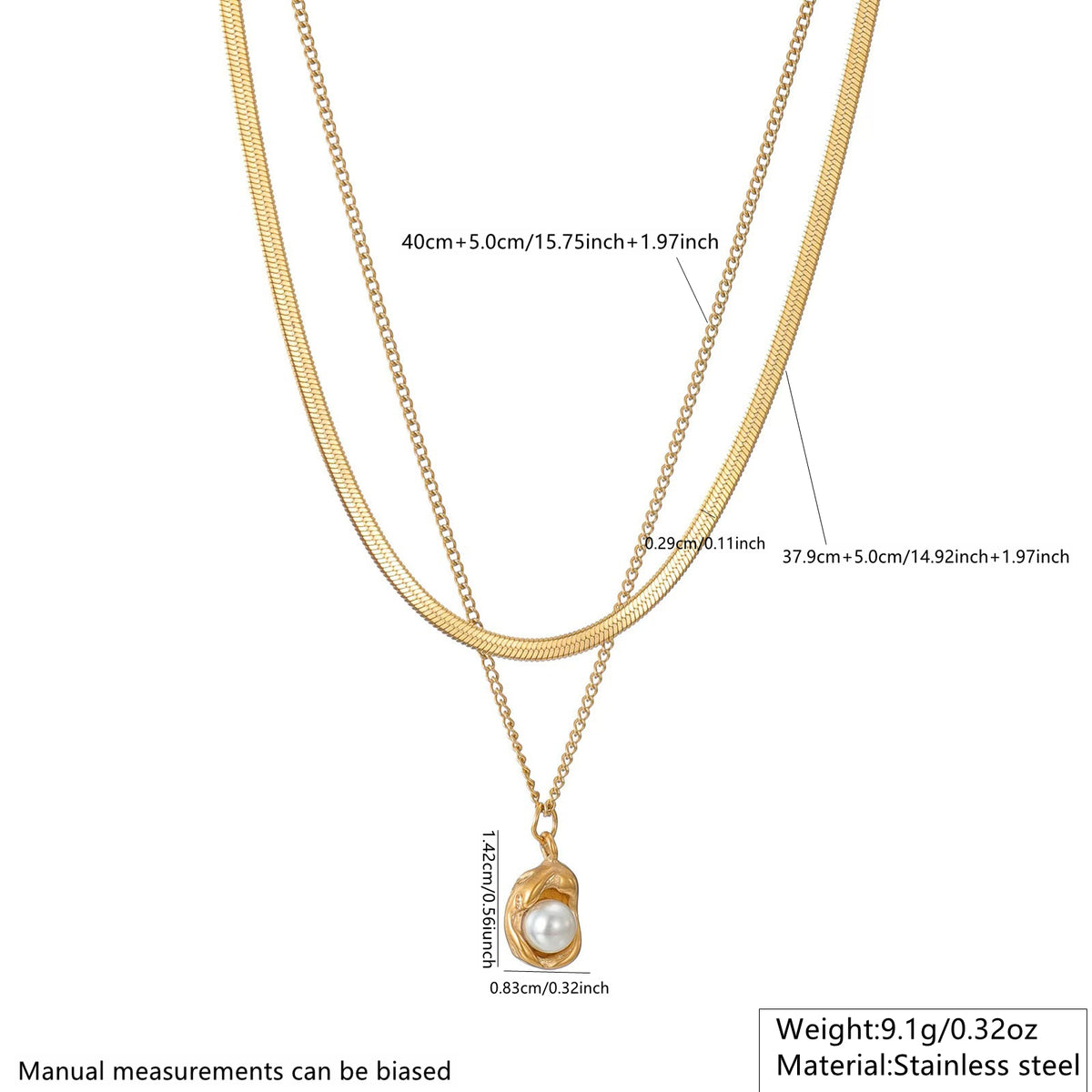 304 Stainless Steel  Ion Plating (IP) Acrylic 18K Gold Plated Waterproof Non Tarnish Plating Inlay Gold Necklace Jewelry Set