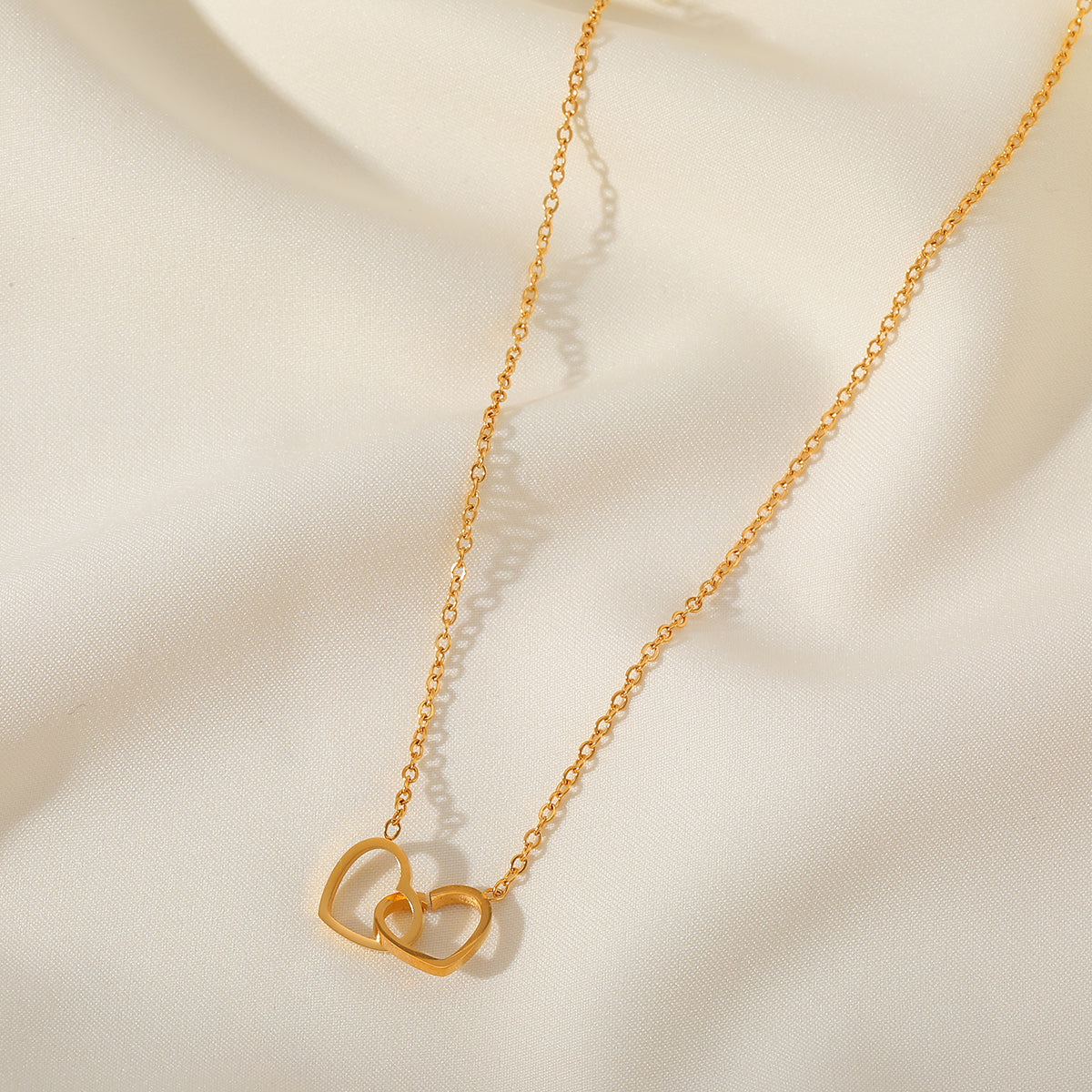 PVD Coated 18K Gold Plated  Non Tarnish 304 Stainless Steel Necklace