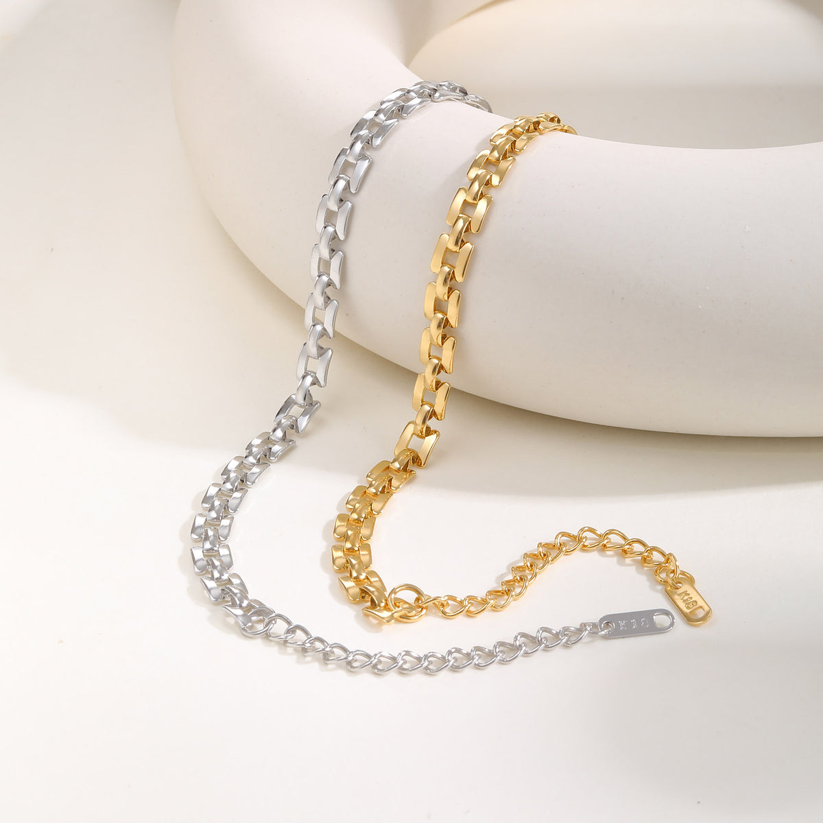 PVD Coated Real Gold Plated 18K Stainless Steel Bracelet.