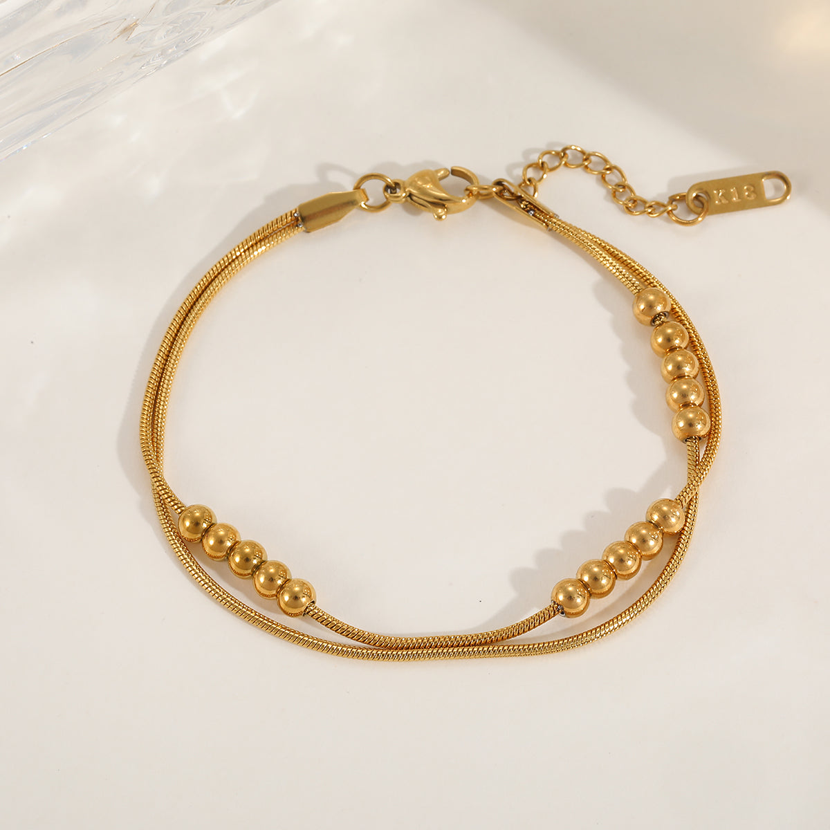 PVD Coated 18K Gold Plated Real Solid Color 304 Stainless Steel Waterproof Non Tarnish Plating Layered Necklaces