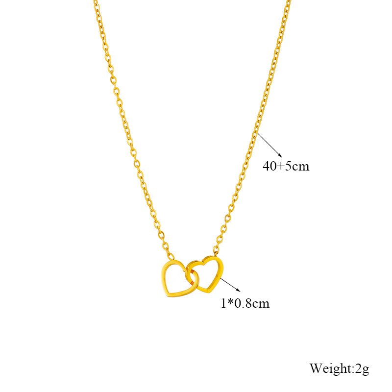 PVD Coated 18K Gold Plated  Non Tarnish 304 Stainless Steel Necklace