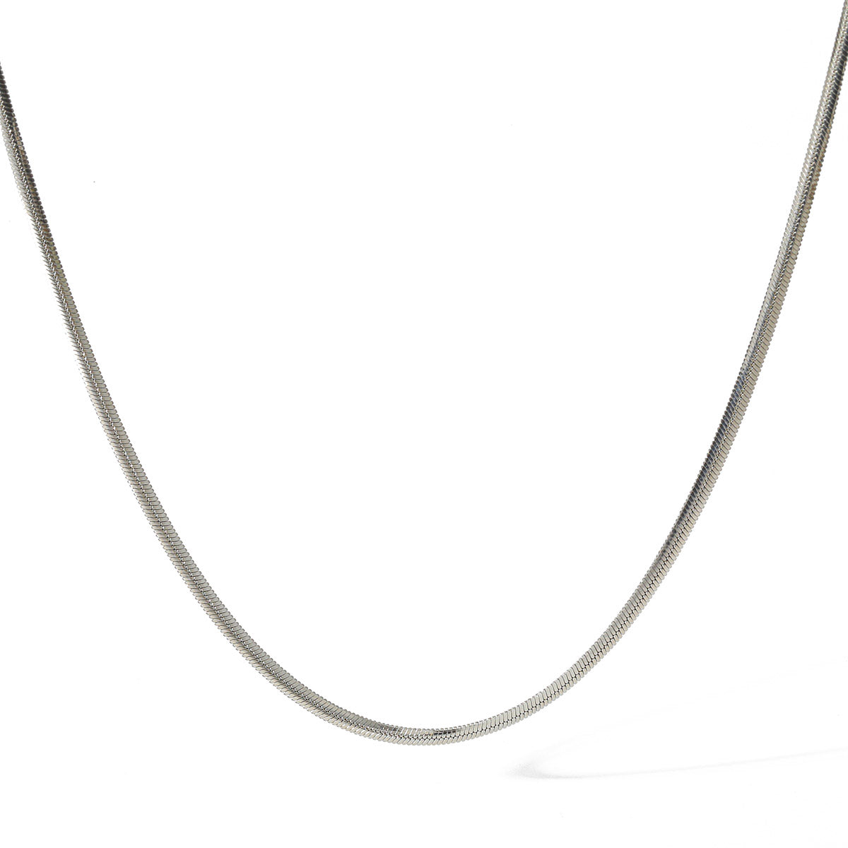 Vacuum Electroplating (In Furnace) Plated 18K Real Gold 316 Stainless Steel Lobster Clasp Elegant Minimalist Style Unisex Push Clasp Necklace
