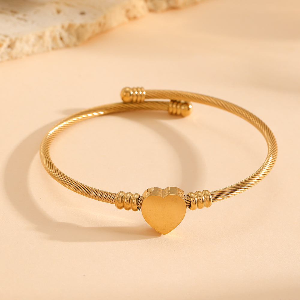 304 Stainless Steel  electroplated 18K Real Gold Multi-style  Bracelet For Women