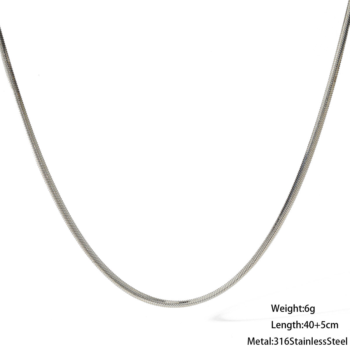 Vacuum Electroplating (In Furnace) Plated 18K Real Gold 316 Stainless Steel Lobster Clasp Elegant Minimalist Style Unisex Push Clasp Necklace